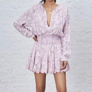 House of Harlow Smocked Dress